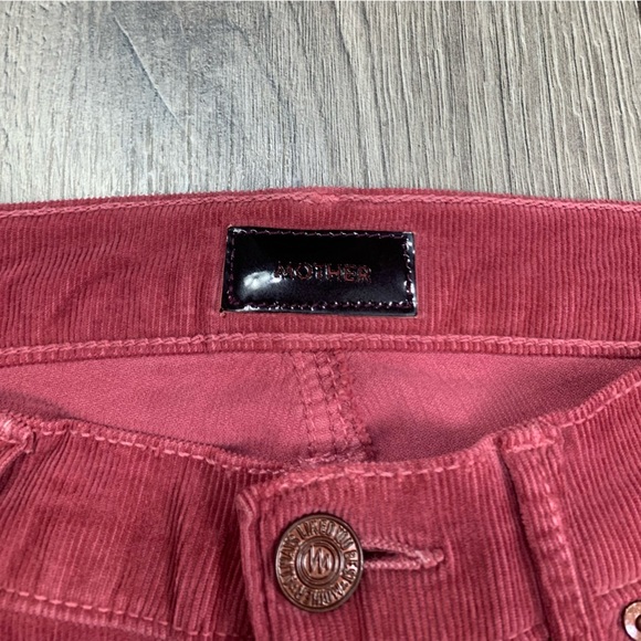 MOTHER The Rascal Cuff Corduroy in Little Bit Country Corduroy Sz 25 - Picture 6 of 11